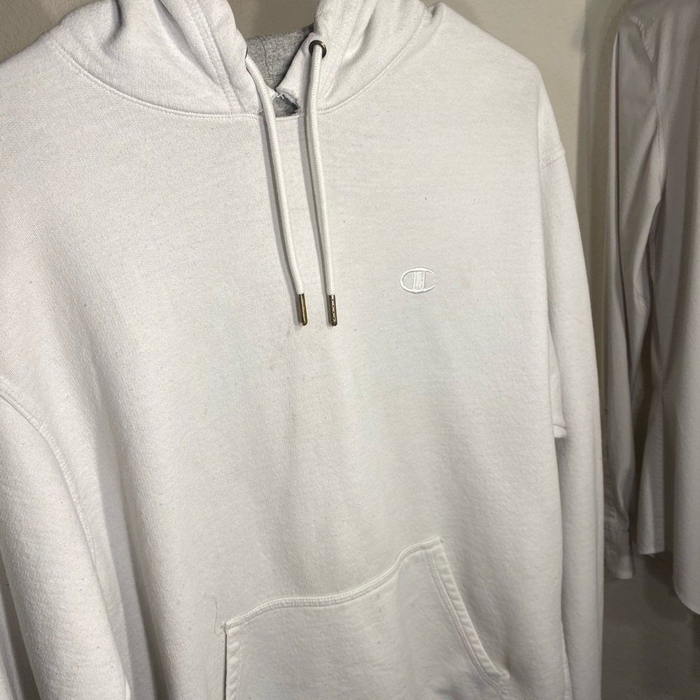 White Champion Hoodie